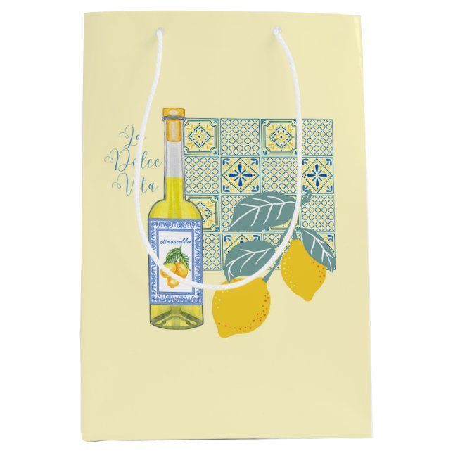  Lemon Farm Retro Medium Gift Bag (Front)