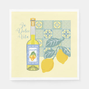  Lemon Farm Retro Napkins
