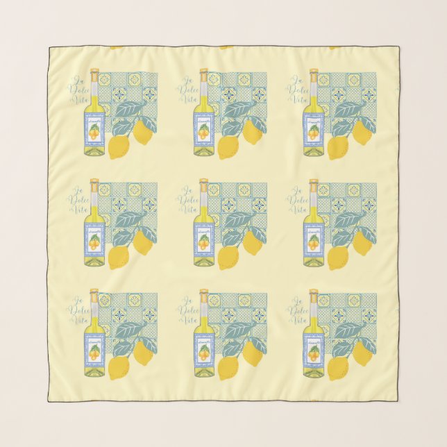  Lemon Farm Retro Scarf (Front)