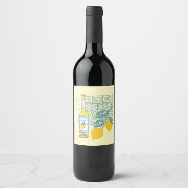  Lemon Farm Retro Wine Label (Front)