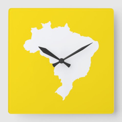 Lemon Festive Brazil at Emporio Moffa Square Wall Clock