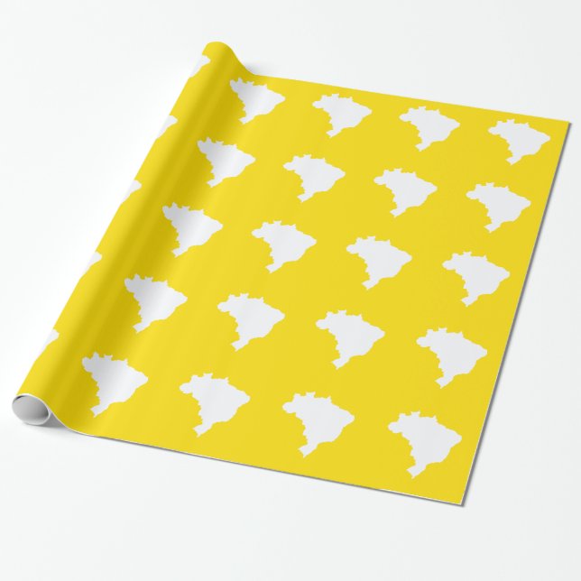 Lemon Festive Brazil at Emporio Moffa Wrapping Paper (Unrolled)