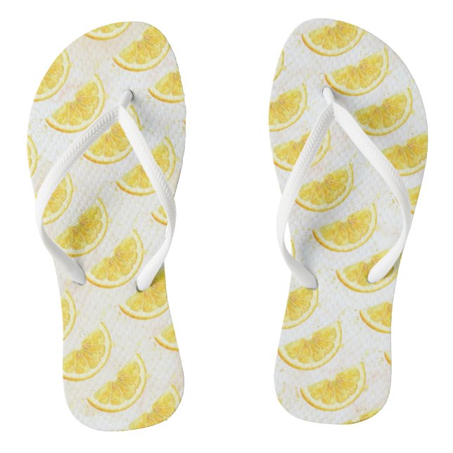 Lemon Flip Flops (Footbed)
