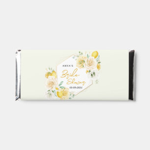 Lemon Floral Eucalyptus Bridal Shower Hershey Bar Favors