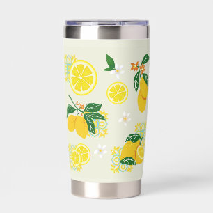 Lemon Floral Insulated Tumbler