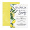 Lemon Floral Main Squeeze Bridal Shower Invitation