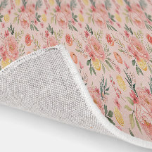 Lemon Floral pink Peony rustic Pattern