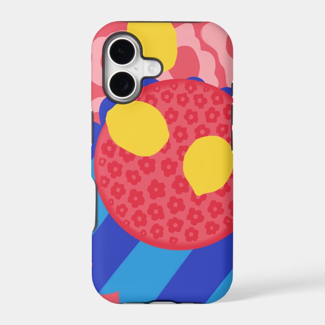 Lemon Flower Plate Iphone Case (Back)