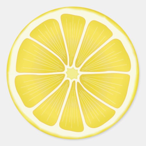 Lemon Fresh Craft Classic Round Sticker
