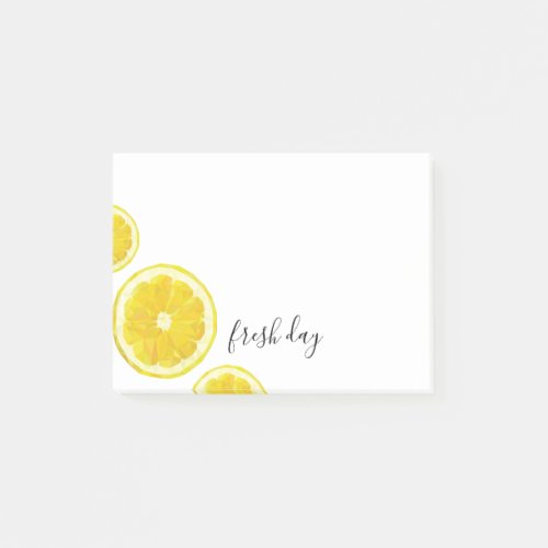 Lemon Fresh day post it notes