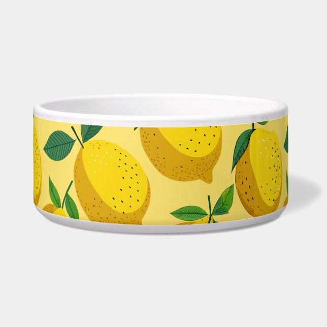 LEMON FRESH FRUIT PATTERN BOWL (Left)