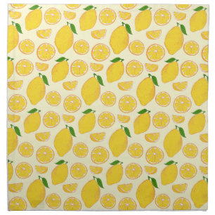 LEMON FRESH FRUIT PATTERN CLOTH NAPKIN