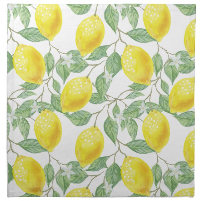 LEMON FRESH FRUIT PATTERN NAPKIN (Front)