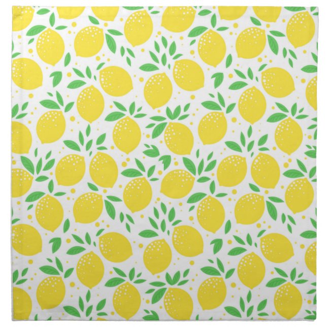 LEMON FRESH FRUIT PATTERN NAPKIN (Front)