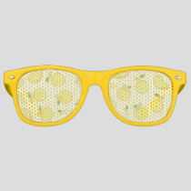 LEMON FRESH FRUIT PATTERN RETRO SUNGLASSES