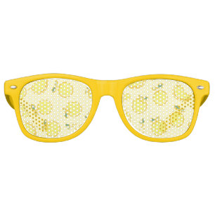 LEMON FRESH FRUIT PATTERN RETRO SUNGLASSES