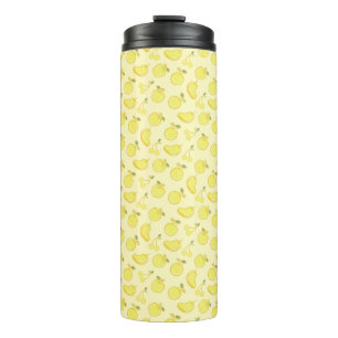 LEMON FRESH FRUIT PATTERN THERMAL TUMBLER
