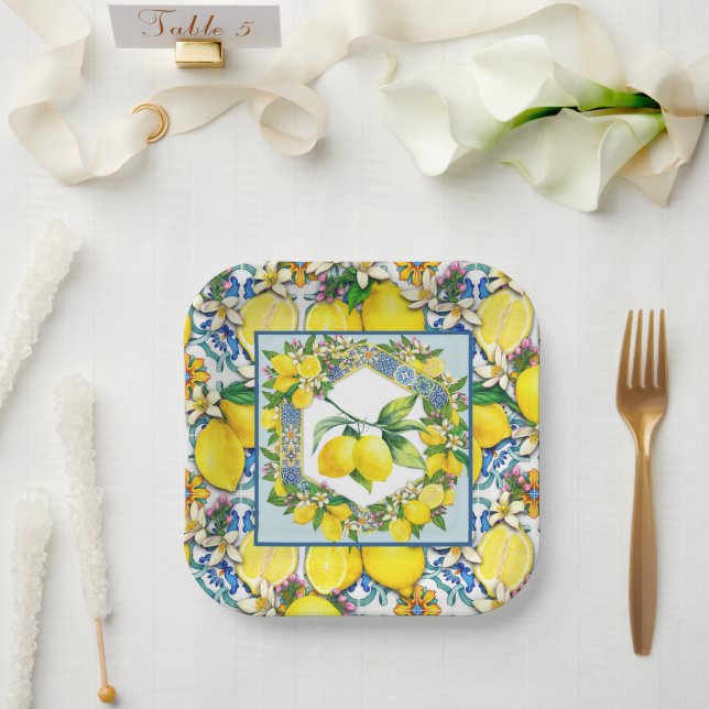 Lemon Fresh   Paper Plates (Wedding)