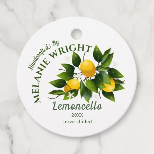 Lemon Fruit Canning Classic Round Sticker Favor Tags