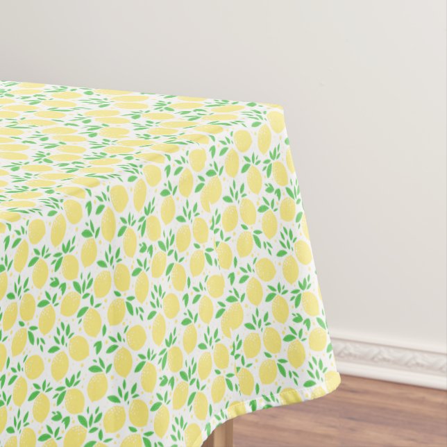 Lemon Fruit Citrus Rectangle Tablecloth (In Situ)