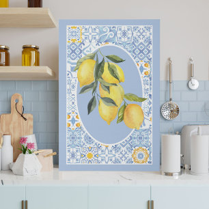 Lemon fruit, European-inspired Extra Large Faux Canvas Print