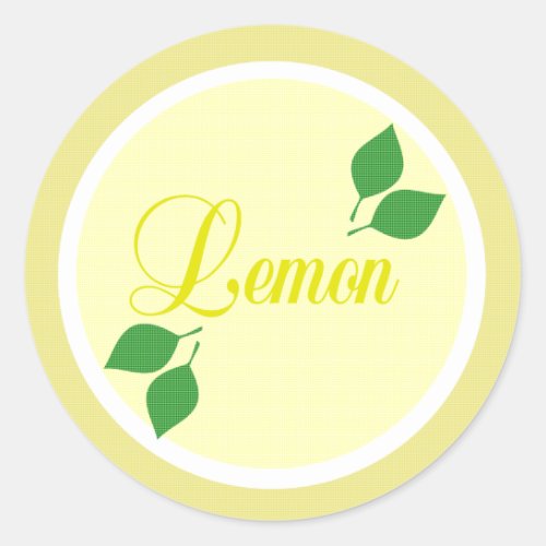 Lemon Fruit Label Sticker