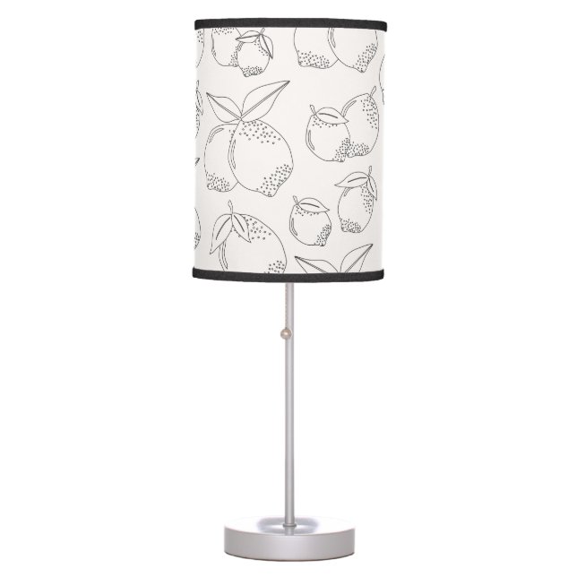 Lemon Fruit Market Minimal Line Table Lamp (Front)