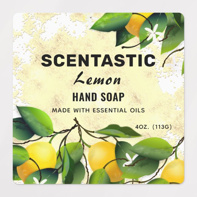 Lemon Fruit Package Labels (Design 1)