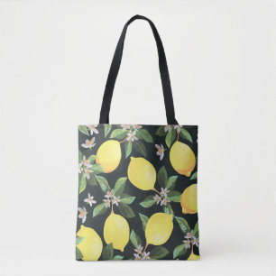 Lemon Fruit: Seamless Pattern Design Tote Bag