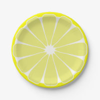 Lemon Fruit Summer Party Picnic Paper Plates