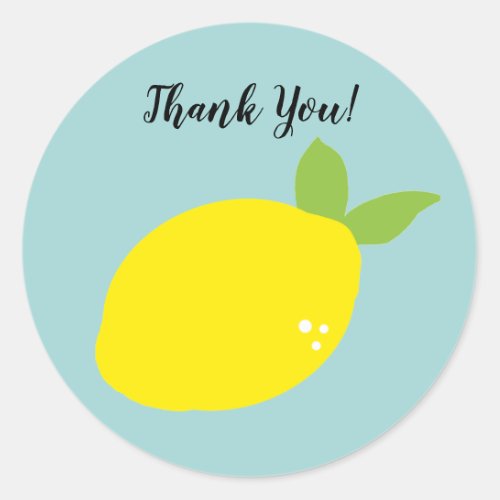 Lemon Fruit Tropical Party Stickers