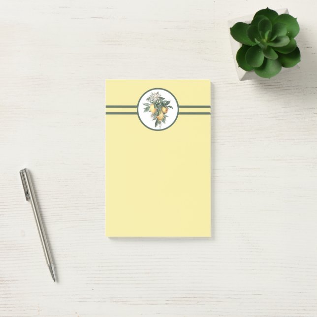 Lemon Fruit Yellow Post-it Notes (Office)