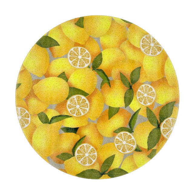 Lemon Full  Cutting Board (Front)