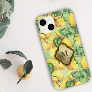 Lemon Garden Monogram Case