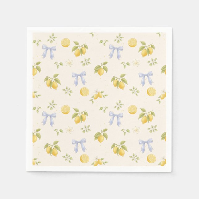 Lemon Garden with Mice Napkins (Front)