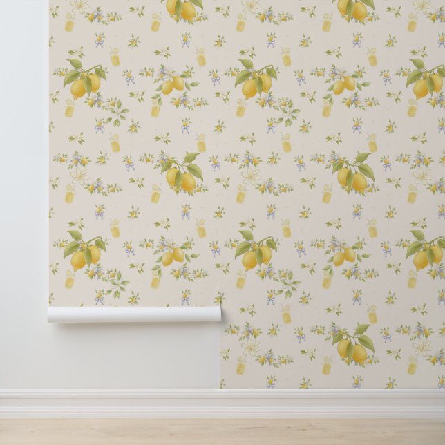 Lemon Garden with Mice Wallpaper (Application)
