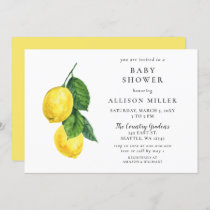 Lemon Gender Neutral Baby Shower Invitation