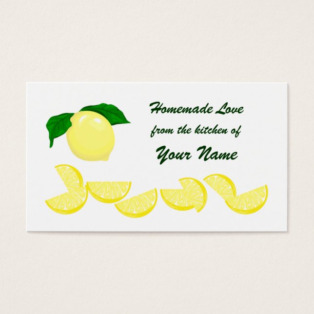 Lemon Gift Tag (Front)