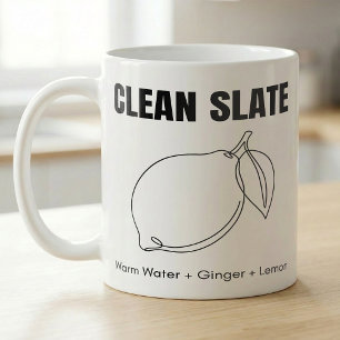 Lemon Ginger Morning Recipe Clean Slate Coffee Mug