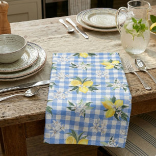 Lemon Gingham for Summer Kitchen Decor Towel