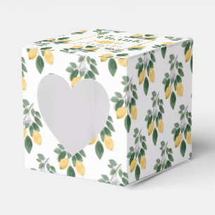 Lemon Girl Baby Shower Thank You  Favor Boxes
