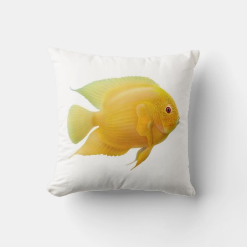 Lemon Gold Severum Cichlid Fish Pillow