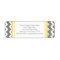 Lemon Gray Chevrons Business Contact Info Labels