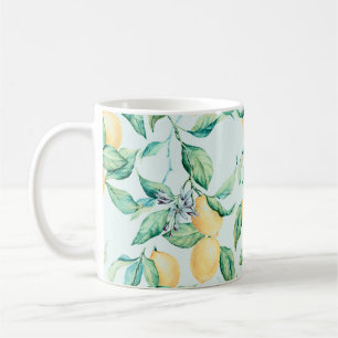 Lemon Green Watercolor: Seamless Romance Coffee Mug