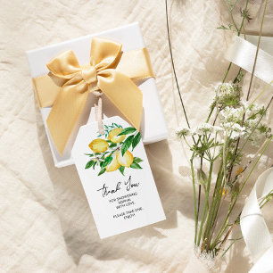 Lemon Greenery Favor Gift Tag