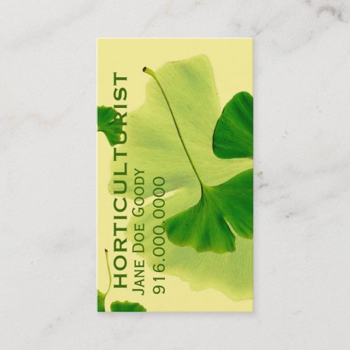 Customizable Gardening Herbalist Business Card Template