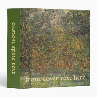 Lemon Grove in Bordighera by Claude Monet 3 Ring Binder