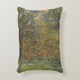 Lemon Grove in Bordighera by Claude Monet Accent Pillow