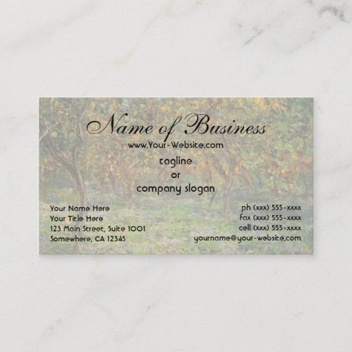 Customizable Lemon Grove in Bordighera by Claude Monet Business Card