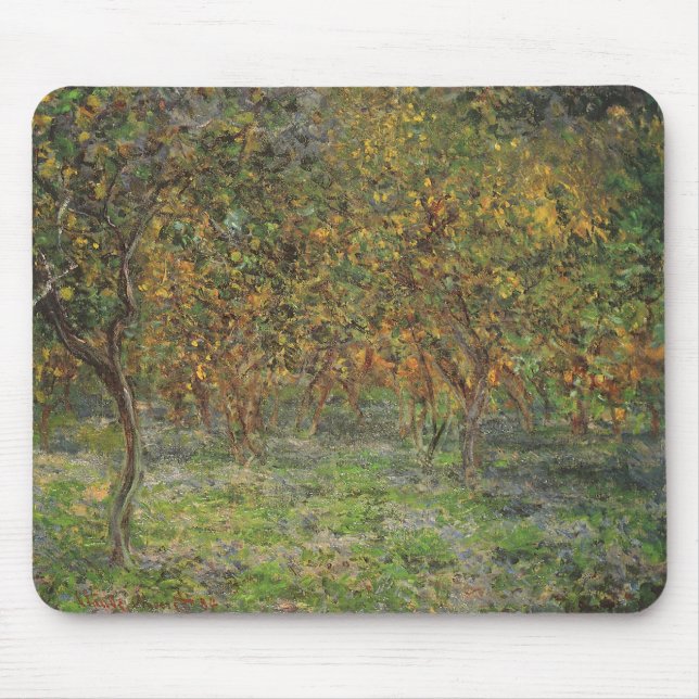 Lemon Grove in Bordighera by Claude Monet Mouse Pad (Front)